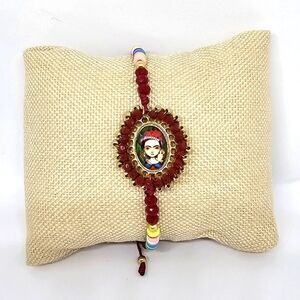 NEW Frida Kahlo Handmade Mexican Artist Beaded Red Layering Bracelet